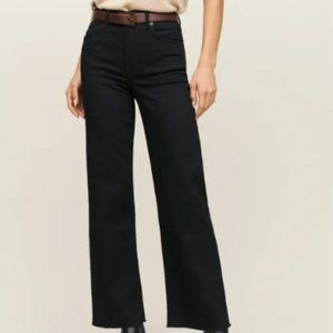 Emma High Rise Wide Leg Jeans Sz 25 - Black